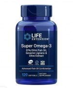 Заказать Life Extension Super omega 3 EPA/DHA Fish Oil Sesame Lignans & Olive Extract 120 софтгель