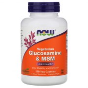 Заказать NOW Glucosamine MSM Vegetarian 120 капс