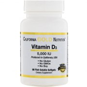 Заказать California Gold Nutrition Vitamin D3 5000 IU 90 капс